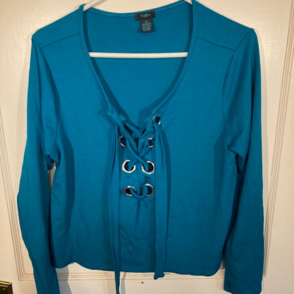 Rue + Turquoise Blouse